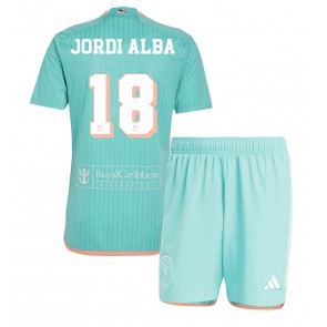 Inter Miami Jordi Alba #18 Rezervni Dres za Dječji 2024-25 Kratak Rukavima (+ kratke hlače)